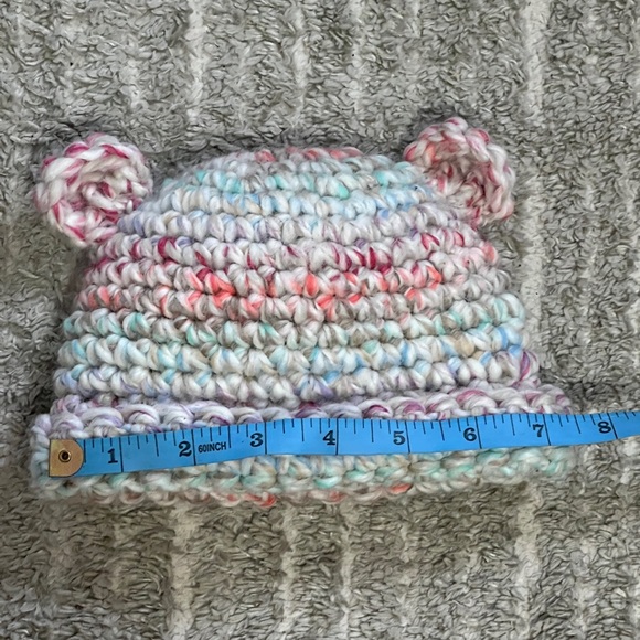 Crochet Teddy Hat for Baby || homemade || size 0-6 months - Picture 3 of 4